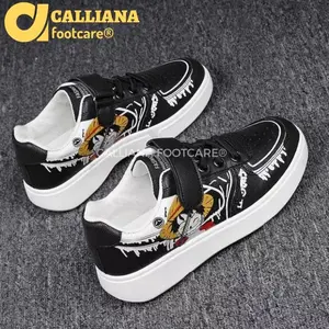 Sepatu Sneakers Sekolah Anak Anak One Piece Luffy Fashion Trendy