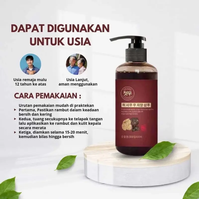 Shampoo polygonum Black Herbal Natural/Sampo Uban Paling Ampuh Shampoo Black Herbal Natural Multiflorum Hair 0