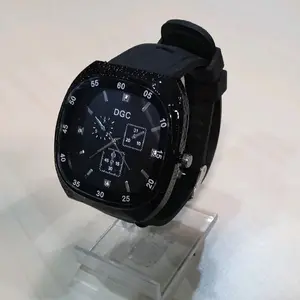 Jam tangan wanita dan pria unisex kekinian tali silikon rubber Watches Karet tgl jam tangan cewek import jam tangan persegi panjang