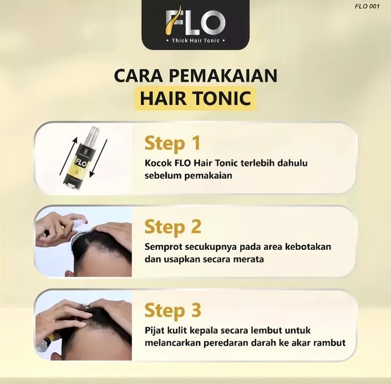 Product Introduction of FLO HAIR TONIC Penumbuh Rambut-Kebotakan Dini Original  Perawatan Pemanjangan FLO HAIR BPOM Haircare 3
