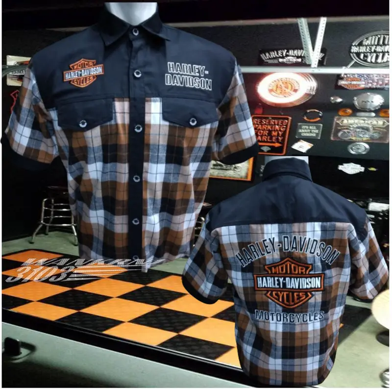 Kemeja Harley Davidson Hd Original Art1O45 Distro Casual Kancing 4
