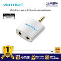 Gambar Vention Spliter Adapter Audio Jack 3.5mm Male to 2 Female for Earphone Without Microphone - BDAW0 dari Sentra Digital Kota Surabaya 1 Tokopedia