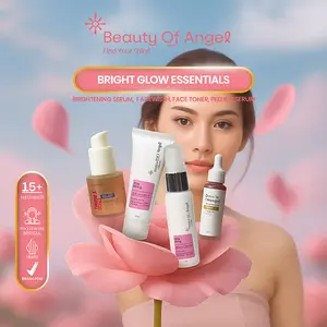 Beauty of Angel Brightening White Tomato Series 4in1 | Paket Skincare Routine Glowing Mencerahkan dan Melembabkan Kulit Wajah BPOM Perawatan Memutihkan Hitam Pencerah Lotion Pelembab