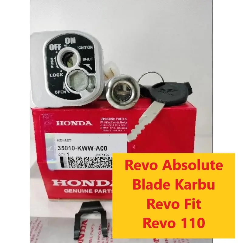 Kunci Kontak Set Revo Absolute | Cocok Revo 110, FIT & Blade Karbu kode KWW