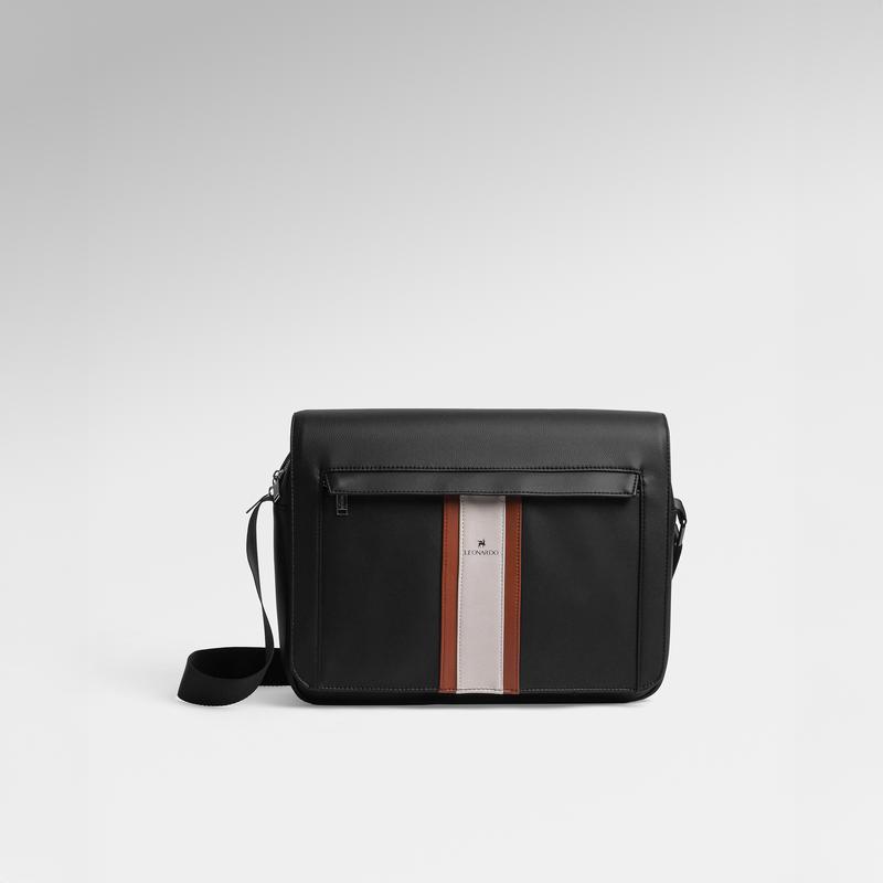 Túi Da Đeo Chéo Dáng Messenger Frankie chất liệu bền bỉ kháng nước tốt Thương Hiệu LEONARDO