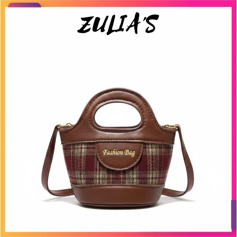 Túi Xách Nữ Mini Vải Dạ Phối Màu Dễ Thương Đi Chơi Size 10cm - Bag