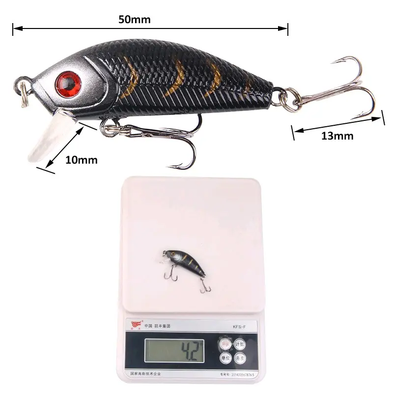 Umpan Casting Gabus Minnow 5cm Tipe Mengapung - Lure Ikan Pancing memancing dengan umpan buatan warna g 5