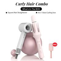 Gambar SAYOMI XN-399-1 4 in1 Auto Curler + high speed hairdryer C907A(1300w)/HD-01(650w) - C-970A PINK + XN-399-1  dari SAYOMI Indonesia Kota Administrasi Jakarta Pusat 5 Tokopedia