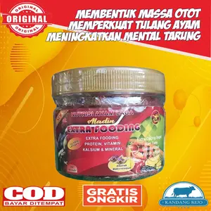 Extra Fooding Aladin Toples Pakan Tambahan Full Nutrisi Extra Bekicot isi 100 Butir