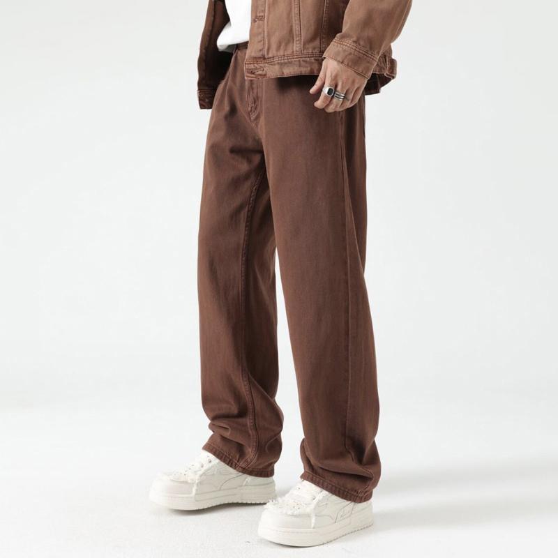 quần jean ống suông nam boy phố form rộng đẹp mẫu mới 2025 phong cách retro