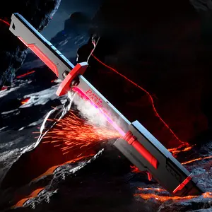 「OCTOMALL」Produk bersertifikasi SNI Mainan lightsaber anak-anak dengan lampu, musik, dan efek asap; dapat diisi ulang; mainan lightsaber untuk anak laki-laki; tersedia dalam 2 warna.