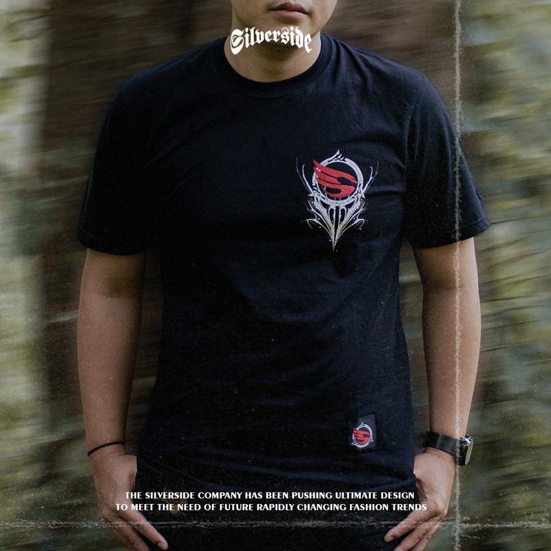 SILVERSIDE  DREAM SKULL  T-shirt / Kaos Distro Cowok/ Distro Cowok Combed Pria Band Katun Hitam 2