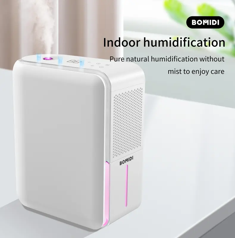 BOMIDI UH02 3in1 Mesin Kelembaban Udara Cerdas Air Humidifier & Air Purifier & Dehumidifier 1L Kapasitas 4