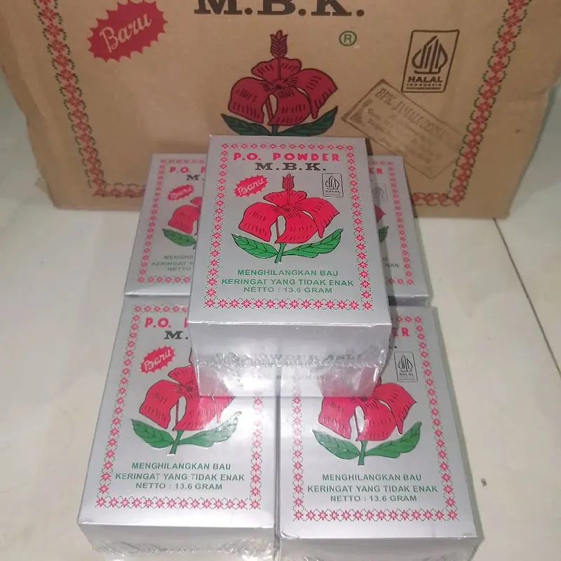 1 Box (12 saset) M.B.K p.o powder (SILVER) menghilangkan bau keringat yang tidak enak 1