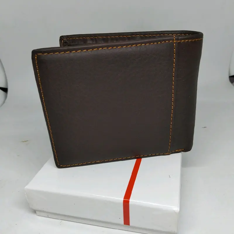 Dompet Pria Kulit Sapi Import Model 3 Dimensi dengan Kartu 3