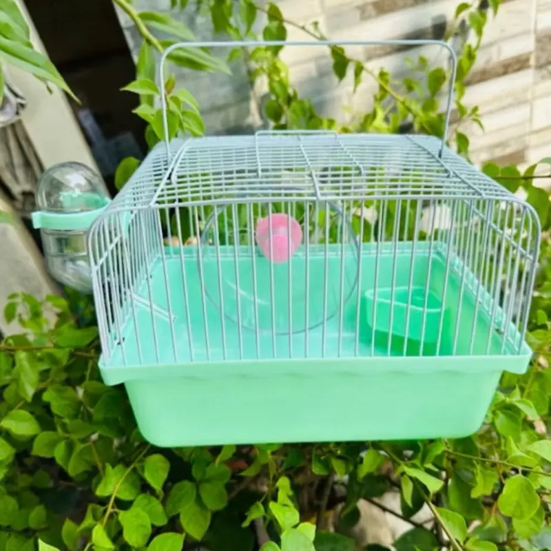 ￼Lồng hamster - Lồng KHAY CAO MÀU, lồng mini full phụ kiện, lồng ngũ sắc hamster 6