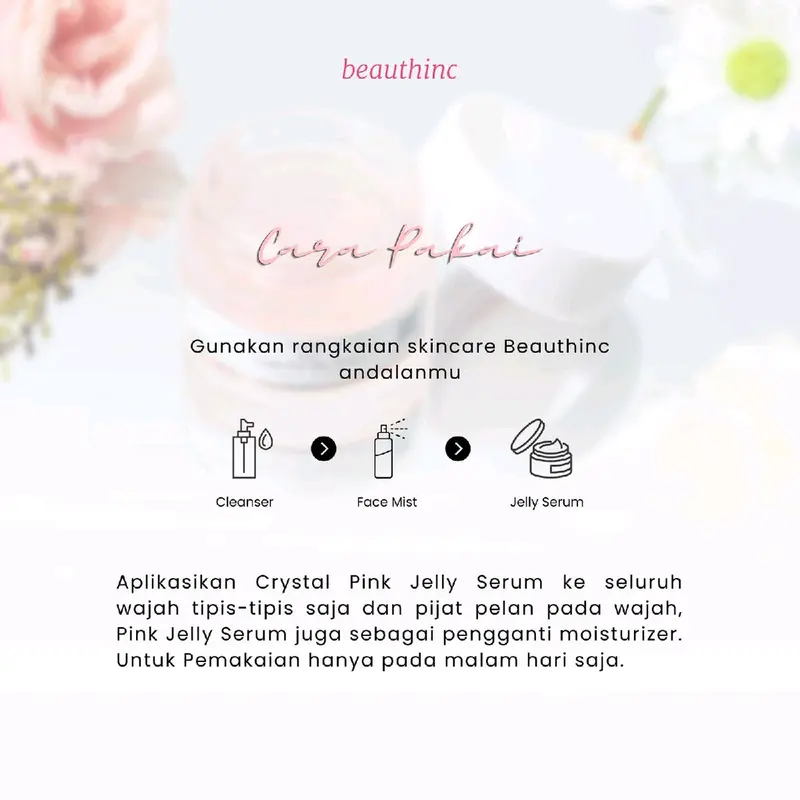(1PCS) 2in1 CRYSTAL PINK JELLY SERUM 5