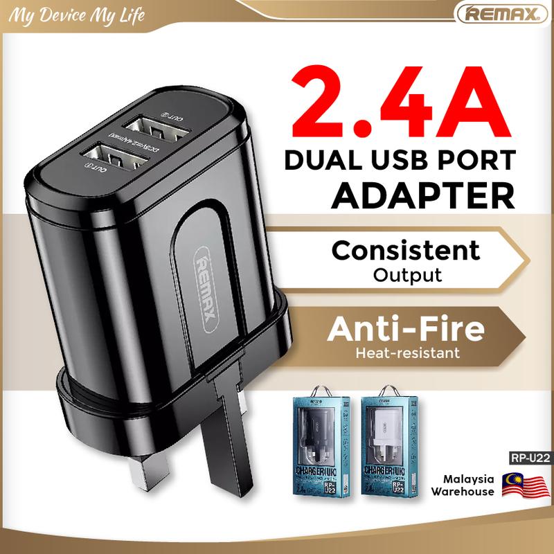 REMAX RP-U22 Charger Fast Charging Adapter With USB 2.4A Dua - TikTok ...