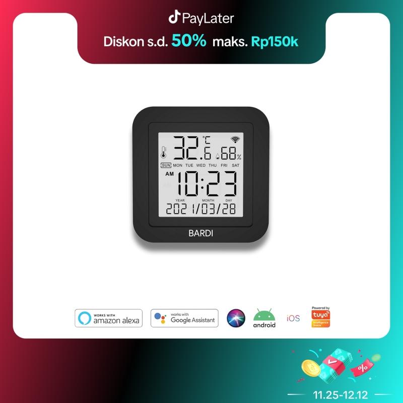 BARDI Smart IR Remote Control 12M with Temperature Humidity Display ...
