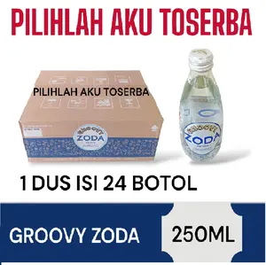 Groovy Zoda Air Soda ( Soda Water ) 250 ml - ( HARGA 1 DUS )