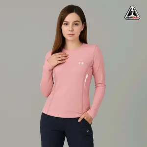 BPP Hawa Lengan Panjang Baju Olahraga Wanita Premium Muslim Dewasa Kaos Cewe Running Polos