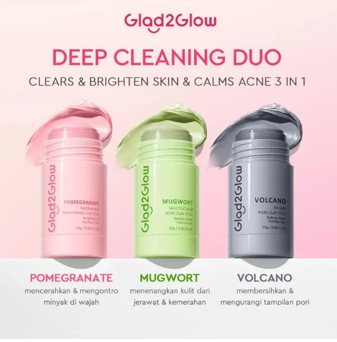 G2G CLAYSTICK MASK SERIES (MASKER WAJAH) Acid Mencerahkan