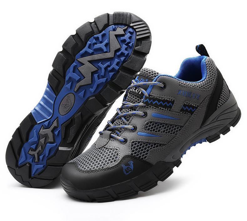 Product Introduction of New Fashion Breathable Hollow Thick-soled Mesh Shoes 36-44 Men's Simple Non-slip Cushioning Wear-resistant Outdoor Hiking Shoes Daily Comfortable Soft-soled Casual Sneakers 27