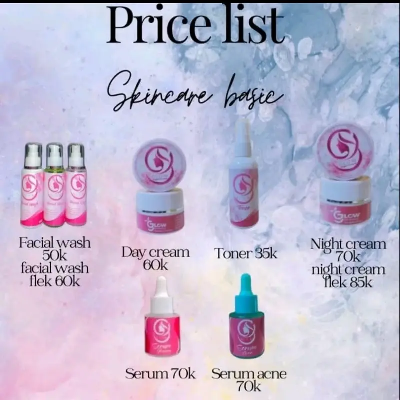 Skincare GG Glow  pemutih wajah, 1 paket free parfum 4
