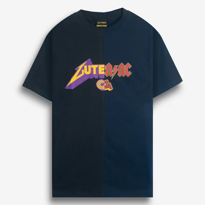 Guten Inc - Kaos Tangan Pendek Pria T-Shirt Two Tone Navy-Black 0