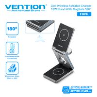 Gambar Vention 3 in 1 Wireless Charger with Magsafe Magnetic Stand Phone Holder Fast Charging - FGE dari Vention Authorized Store Kota Administrasi Jakarta Barat 1 Tokopedia