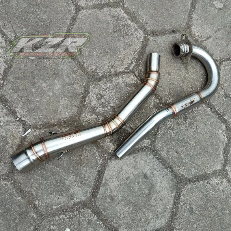 Leher knalpot pipa header knalpot inlet 50 pemasangan pnp klx 150 crf 150l dtracker wr 155 Motorcycle 0
