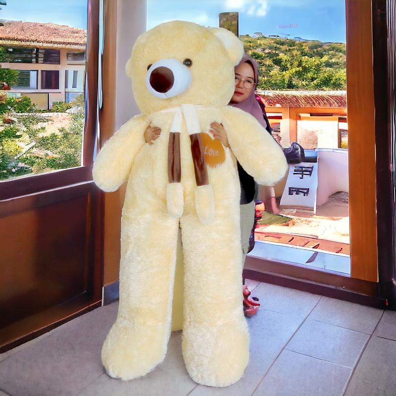 Boneka Teddy Bear Beruang Besar super Jumbo 1.6 Meter Lucu Lembut Cocok Untuk kado Toys Set Hadiah Beraneka warna Dolls 1