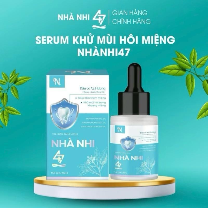 CHÍNH HÃNG- SERUM khử mùi hôi miệng NHÀ NHI 47-20ml kèm quà tặng ngẫu nhiên ,serum hỗ trợ giảm hôi miệng - chăm sóc răng miệng