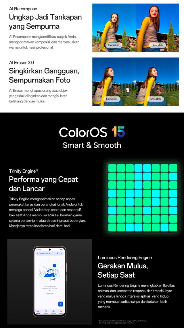 OPPO A6 6GB/128GB & 6GB/256GB Smartphone [Pengisian Cepat SUPERVOOC 45W, Tahan Air dan Debu IP69, Kamera Ultra Jernih 50MP]