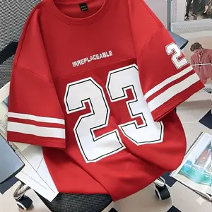 KAOS BIG SIZE BAJU JUMBO LOGO 23 7XL 6XL 5XL 4XL 3XL 2XL XL L M S KAOS JUMBO PRIA WANITA PREMIUM DISTRO.  Combed Abu Katun