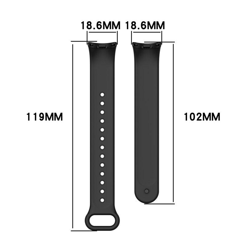 Product Introduction of Sports Silicone Wrist Strap for Xiaomi Mi Band 8 Watchband Replacement Correa Bracelet for Mi Band 8 Strap Wristband 2