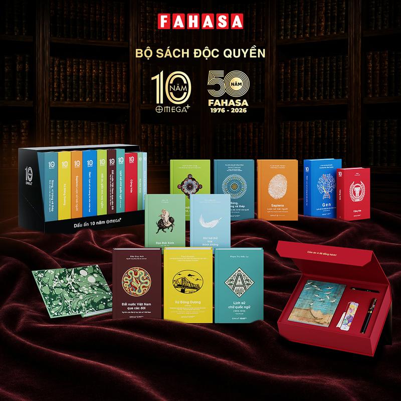 Boxset Bộ Sách Dấu Ấn 10 Năm Omega+ (Hộp 10 Cuốn) - Ấn Bản Giới Hạn - Tặng Kèm Sổ Suy Ngẫm + Bút Kỷ Niệm + Bookmark Thiếc In Tranh Họa Sĩ Trịnh Lữ + Thiệp Cảm Ơn - Độc Quyền Fahasa