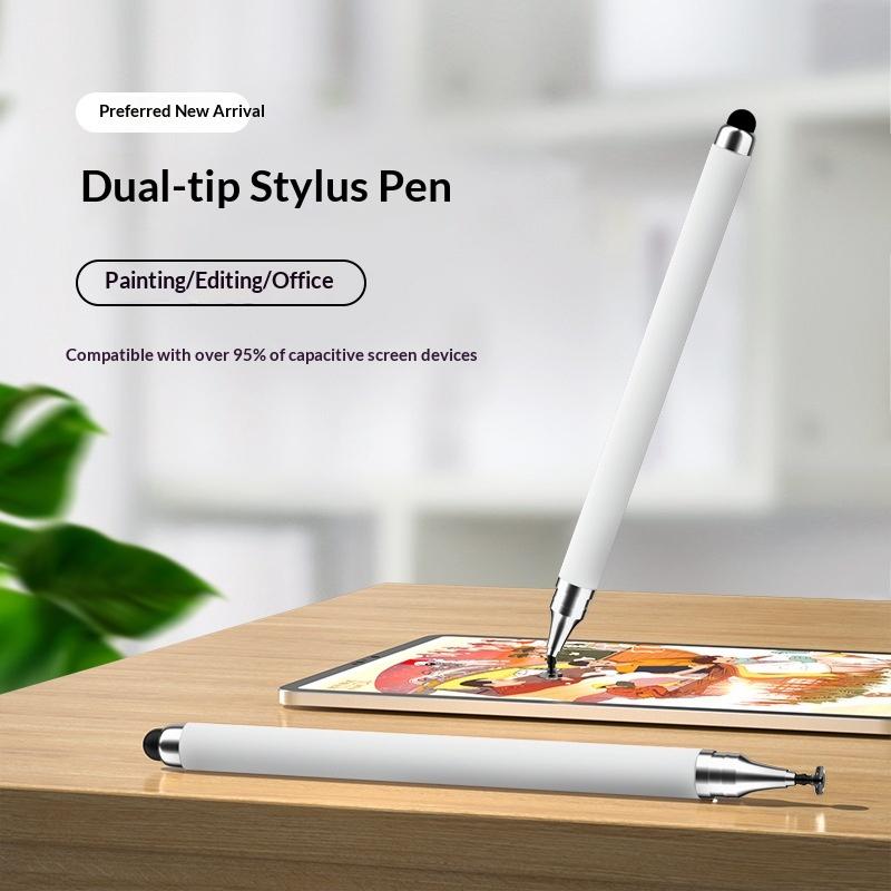 Bút cảm ứng hai đầu dùng để vẽ, chỉnh sửa video và văn phòng, tương thích với hơn 95% thiết bị màn hình cảm ứng