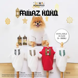 POMAPOO - Baju Kucing dan Baju Anjing Fawaz Koko Lebaran Edition