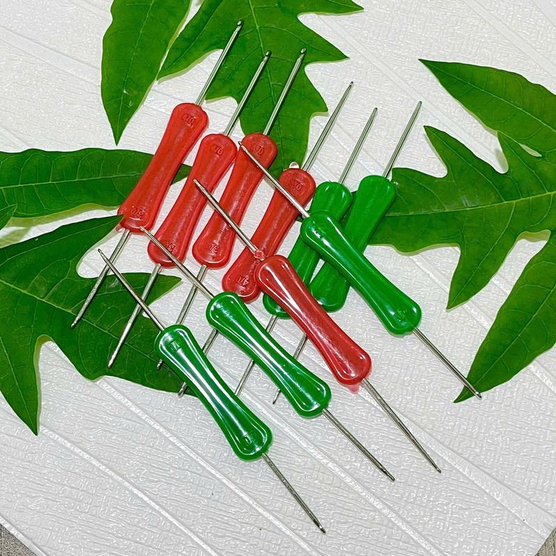  CROCHET- Kim Móc Len 2 Đầu Cán Nhựa Dành Cho Người Mới Bắt Đầu Phù Hợp Với Len Milk Cotton Handmade Chất Lượng Cao 