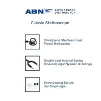 Gambar Stetoskop ABN Classic Ukuran Infant | Classic Size Infant Stethoscope - Black dari ABN Official Indonesia Kota Administrasi Jakarta Pusat 3 Tokopedia