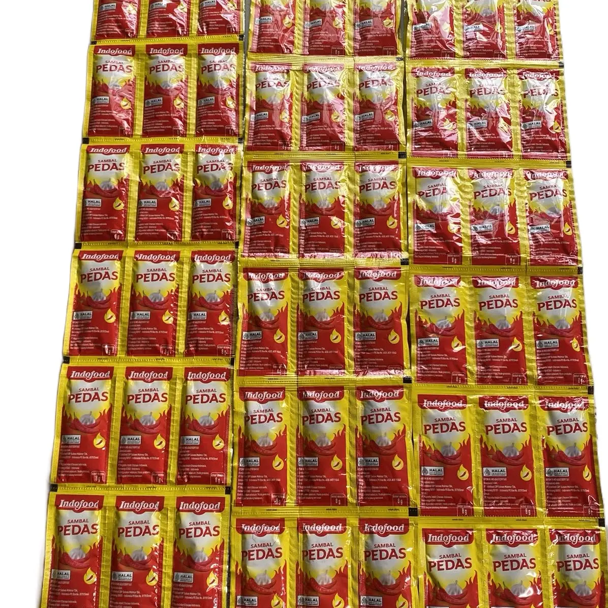 Saus indofood saset 1 renteng isi 36pcs Pedas Sauce