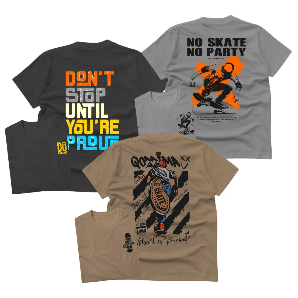 Paket Isi 3Pcs Kaos Anak Distro Laki-Laki Perempuan Bahan Katun - Warna Motif Sesuai Foto Fashion