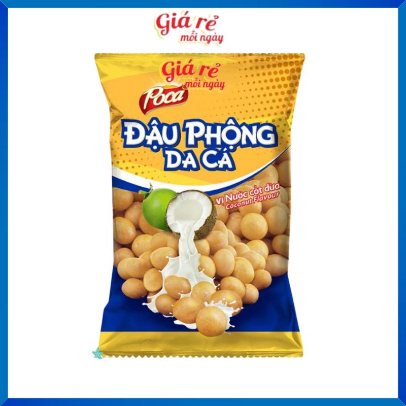 Đáng giá Combo 20 gói Bánh snack Poca đậu phộng da cá vị nước cốt dừa combo 20…