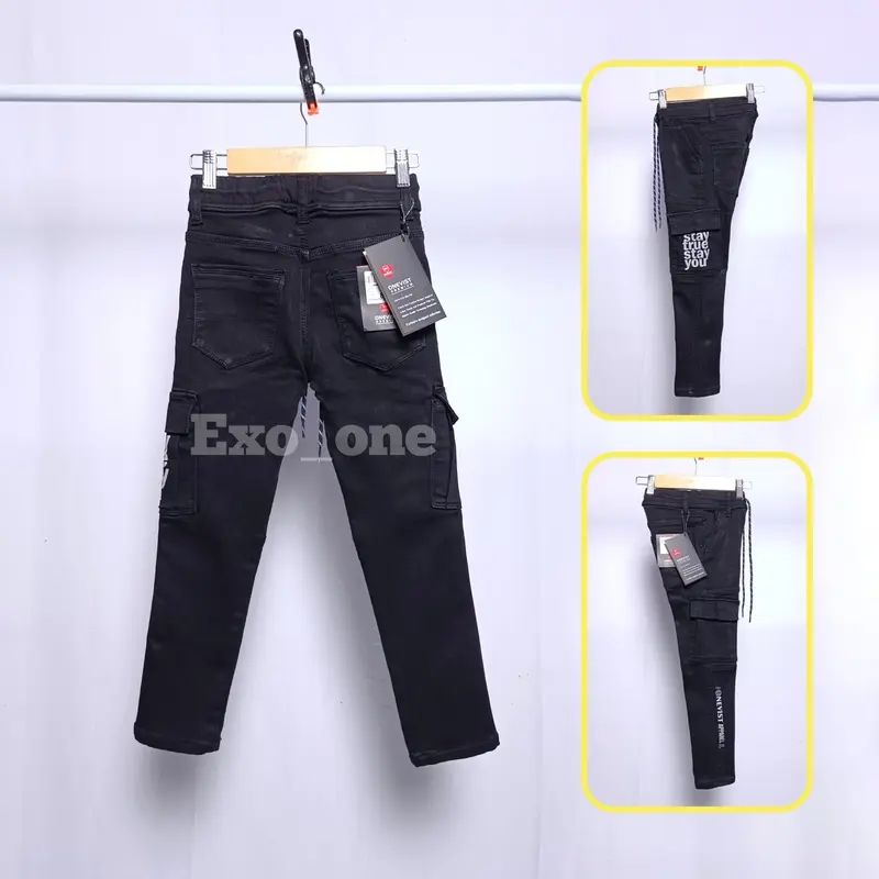 Onevist Celana Cargo Jeans Anak Laki Laki Usia 1 Sampai 13 Tahun Premium Quality Laki-Laki Cowok Kids 3