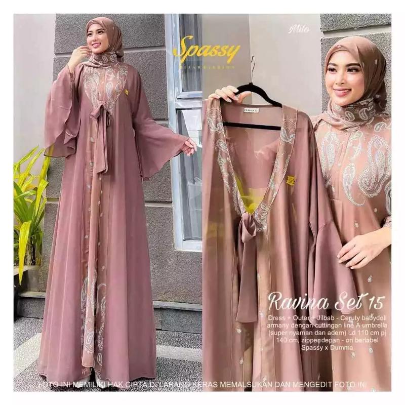 Ravina set  / Ravina set 2/ Ravina set 4 / Ravina 11 / Ravina set 12 / Ravina set 13 / Ravina set 15 / Ravina set 16 / gamis set hijab 5