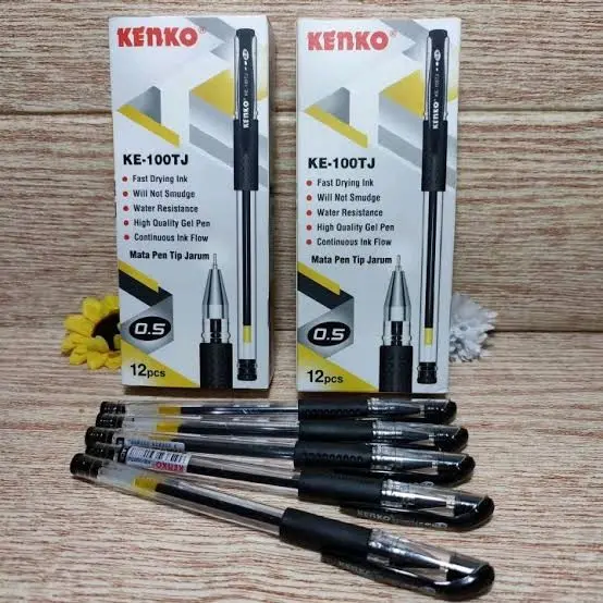Pulpen Kenko KE-100 KE-100TJ Gel Pen - Stationery Alat Tulis 3