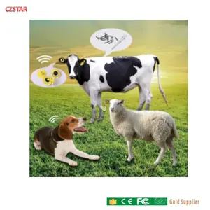 50pcs farm management long distance uhf 840-960mhz rfid animal tag ear tags uhf gen2 passive cattle id ear tag pet rfid chips