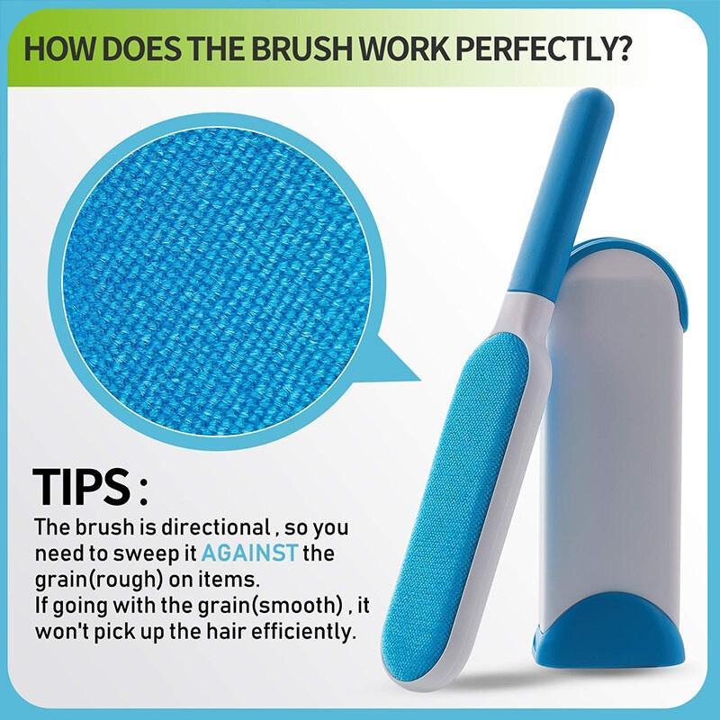 Pembersih Bulu Melekat Fur Remover Comb Lint Roller Dust Cleaning Clothes 5