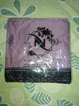 Product Review of NAFHA - Mukena Terusan Dewasa Nafha Bordir Daily Tropical Katun Mukenah Rayon Wanita Muslim Putih Traveling Panjang from S**a A**a 1